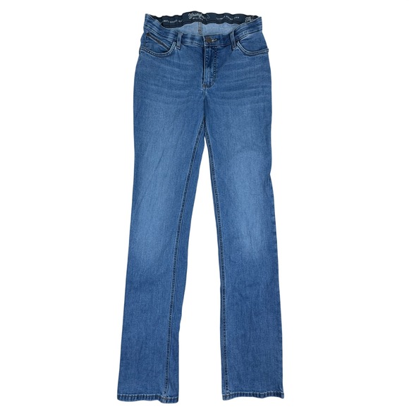 Wrangler Denim - Wrangler Women's Ultimate Riding Jeans Willow Bootcut Blue Denim 30x38 Stretch